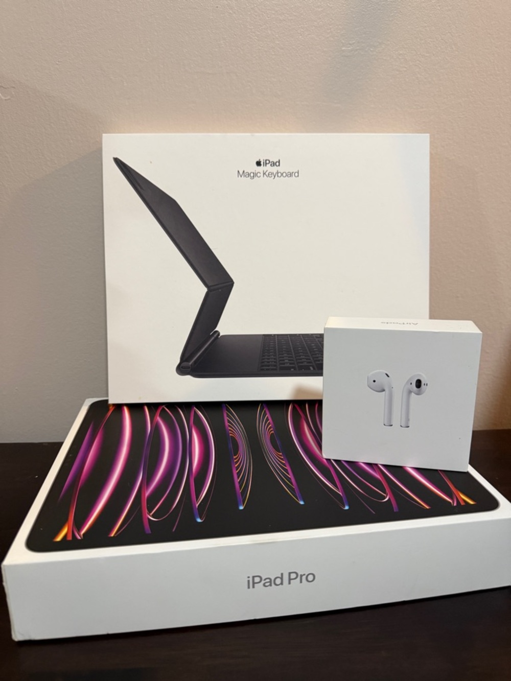 EMPTY BOXES for Apple iPad Pro, Magic Keyboard and AirPods